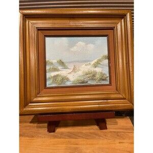 Framed Vintage Remington Oil painting On Hard Canvas